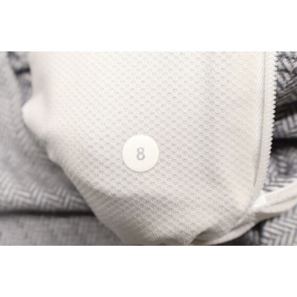 Lululemon Women's Kanto Catch Me Pullover 8 Herringbone Heathered White Slate - Picture 6 of 9